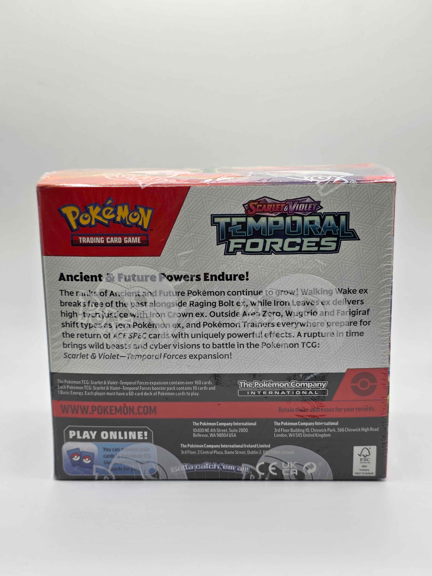 Pokémon TCG Scarlet & Violet – Temporal Forces Booster Box (English, Sealed)