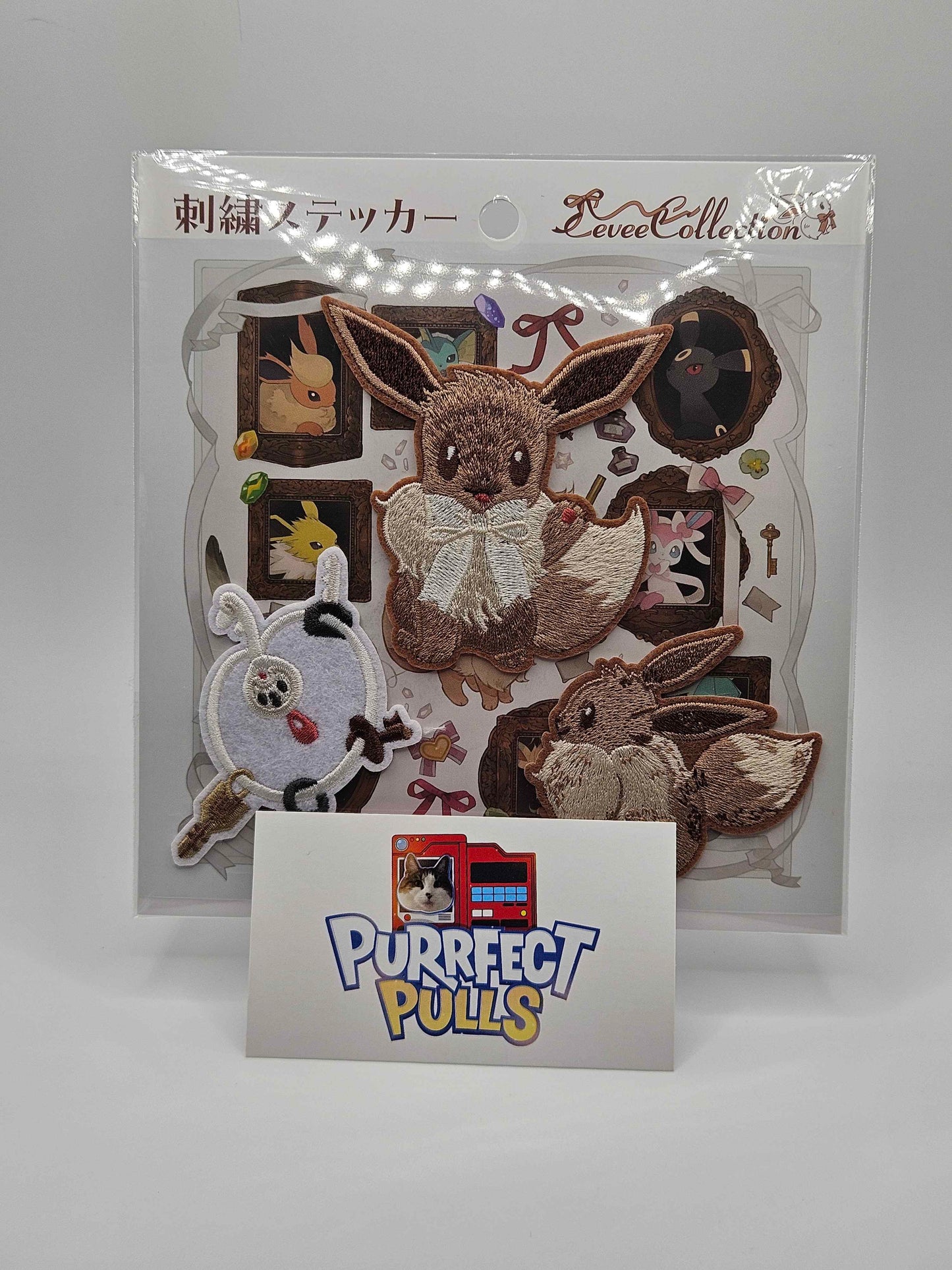 Pokémon Center Japan – Eevee Collection Embroidered Sticker Set