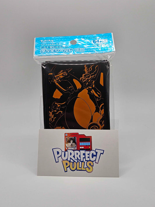 Pokémon Center Japan – Mega Charizard Silhouette Card Sleeves (64 Count)