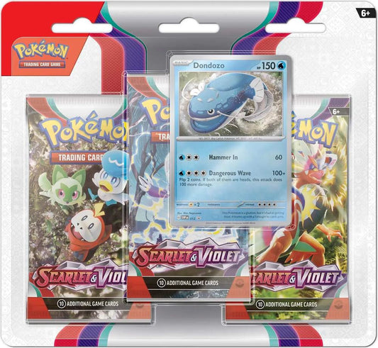 Scarlet & Violet Base – 3-Pack Blister (Dondozo Promo)