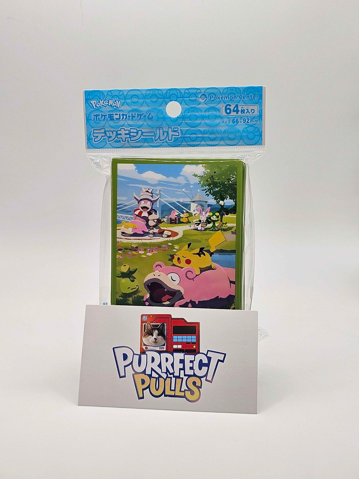 Pokémon Center Japan – Slowpoke & Pikachu Card Sleeves (64 Count)
