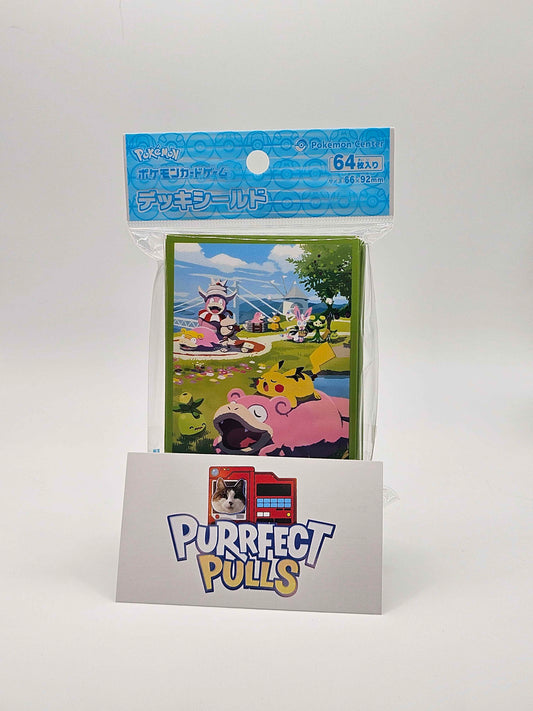 Pokémon Center Japan – Slowpoke & Pikachu Card Sleeves (64 Count)