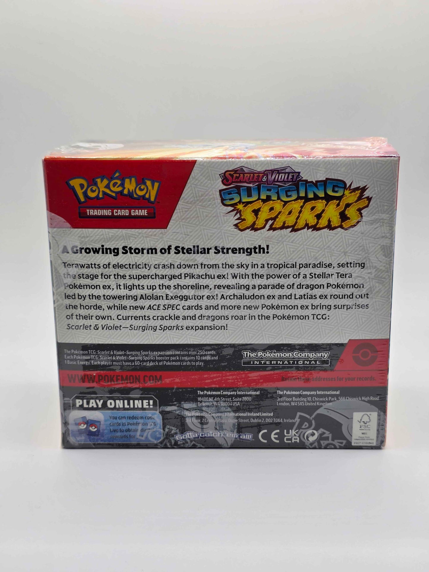 Pokémon TCG Scarlet & Violet – Surging Sparks Booster Box (English, Sealed)